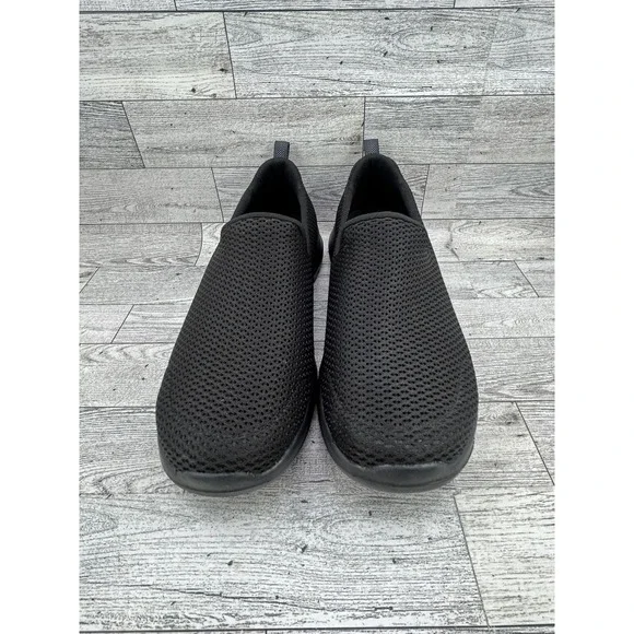 Skechers GoWalk Joy Women Size 7.5 Black Mesh Slip On Walking Shoes 15600TX BBK - Picture 3 of 13